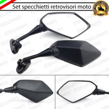 COPPIA SPECCHIETTI RETROVISORI IN CARBON LOOK NERO PER HONDA DEAUVILLE 650