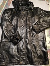 Cappotto Dark uomo 3/4 A.Bruni - Nero in S.Pelle TG. L