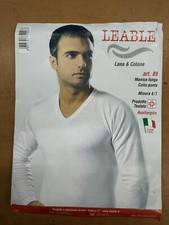 Leable 3 Maglie in Lana/Cotone Manica Lunga Scollo a V art 89