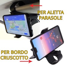 Supporto auto per Motorola Moto X40 aletta parasole e cruscotto PRD