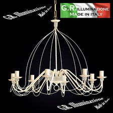 LAMPADARIO IN FERRO BATTUTO 8