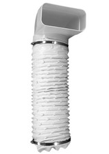 Canale Piatto 150x70mm Deviazione Su Ø 125mm Rotondo Tubo 50cm Cappa Cucina