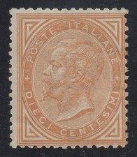 Regno 1863-65 - Effigie V.E. II 10 c. Torino  - Nuovo  MH* -  2 Certificati