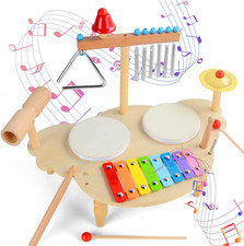 Tamburo Bambino in Legno, 7 in