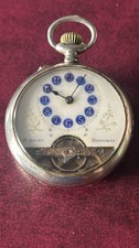 Pocket Watch Hebdomas 8 Jours Vintage Original Dial Rare