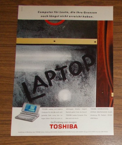 Rara pubblicità toshiba - pubblicità,