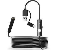 Telecamera Endoscopica 3.5M Android 3in1 Cavo Sonda Flessibile 6 LED USB Type C