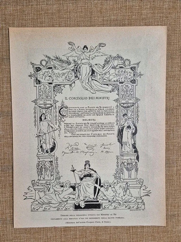 Umberto 1884 pergamena - i, del