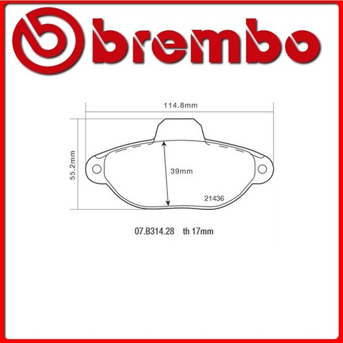B314 pastiglie freno - 07.b314.28#34,