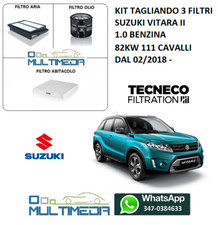 KIT TAGLIANDO 3 FILTRI TECNECO PER SUZUKI VITARA II 1.0 BENZINA 82KW 111 CAVALLI