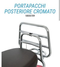 PORTAPACCHI POSTERIORE CROMATO PIAGGIO VESPA GTS 125-250-300 / VESPA SUPER