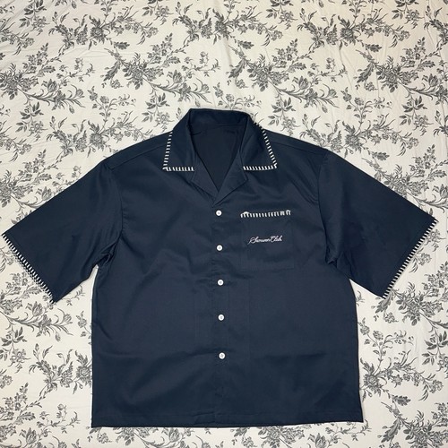 Navy blue button short - blue, button-up