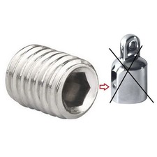 GRANO DI RICAMBIO INOX M6x6