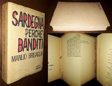 Sardegna perchè banditi, Manlio Brigaglia, 1°Ed. Carte Segrete 1971.