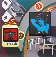 Sergio SARRI "Tre"  2004 serigrafia originale numerata datata e firmata 70x70cm