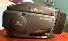 Pacchetto videocamera VHS compatta JVC GR-AX34 vintage