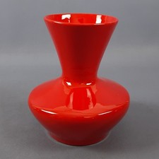 Vaso Ceramica Design Space Age Pietro Arosio Parravicini Rosso Modernariato 1970