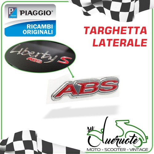 Targhetta laterale abs - targhetta, scritta