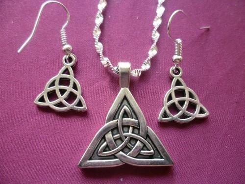 Collana orecchini triquetra - collana, e