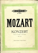 MOZART-KONZERT C DUR K.V. 467 FÜR KLAVIER UND CRCHESTER-EDITION PETERS Nr. 2897e
