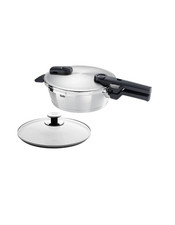 Pentola a pressione Fissler Vitaquick Premium 2 5 L nuova migliore qualità Ge...