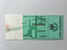 palermo-casarano biglietto Calcio 1989/90(Juventus,Lazio,Inter,Roma,napoli)