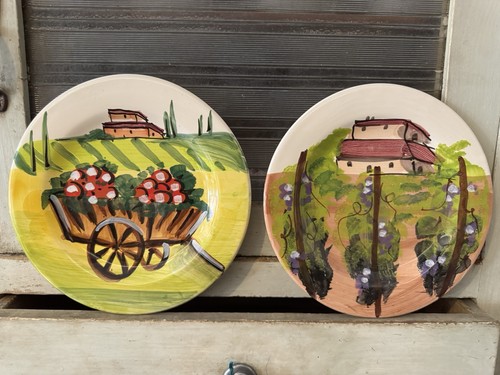 Coppia piatti ceramica - coppia,