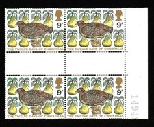 GB - Natale 1977 9p foglio 2x