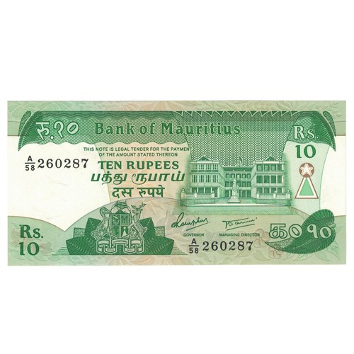 63494 banconota mauritius - banconota,,