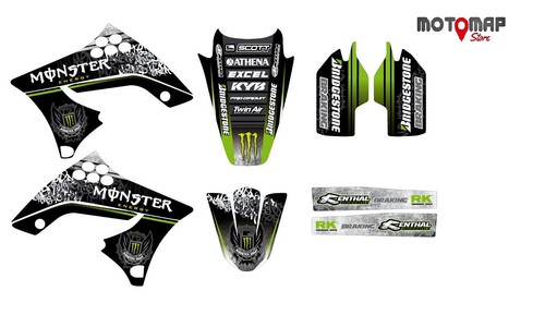 Kit grafiche adesivi kawasaki - grafiche,