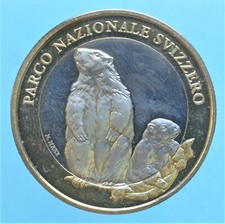 SVIZZERA 10 FRANCHI 2010 B MARMOTTA MONETA BRONZO NICHEL COIN COLLEZIONE 
