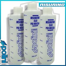 3 MISURINI GRADUATO 250 ML PER MISCELA / MISCELATORE OLIO POLINI