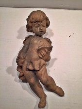 Putto in legno di olmo epoca anni '90