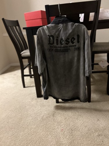 Camicia diesel xxl grigia - xxl,