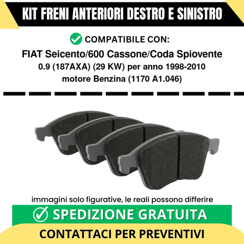 Pastiglie freno anteriori per - pastiglie,