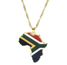 SUDAFRICA ciondolo mappa con