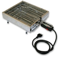 Bistecchiera Griglia Elettrica Satinata in Acciaio Inox 1900 Watt Made in Italy