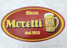 BIRRA MORETTI TARGA INSEGNA LAMIERINO 80/90