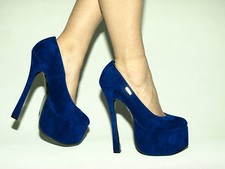 High Heels 20Cm In Microfibra