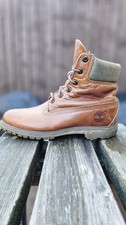 Stivali Timberland da uomo in pelle marrone vintage UK 7,5