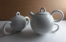 Matteo Thun Arzberg teiera + tazza + zuccheriera in porcellana bianca