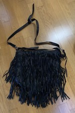 borsa con frange a tracolla