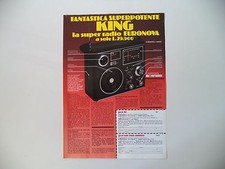 advertising Pubblicità 1978 RADIO KING EURONOVA