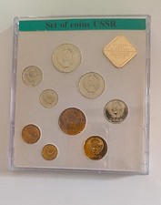 URSS - Unione Sovietica - Divisionale di 9 monete Zecca di Leningrado 1989