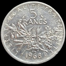 5 franchi 1968 seminatrice in