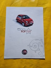 Fiat 500 Pop Star  Brochure In