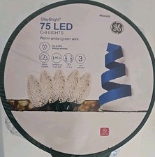 75 GE Stay Bright luci LED C9