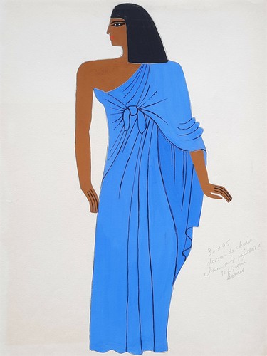 Egitto blu costume disegno - egitto,