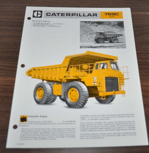 Brochure tecnica caterpillar - tecnica,