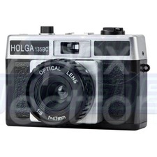 HOLGA 135BC nero argento Lomo 35 mm fotocamera pellicola nero effetto angolo 135 BC Holga